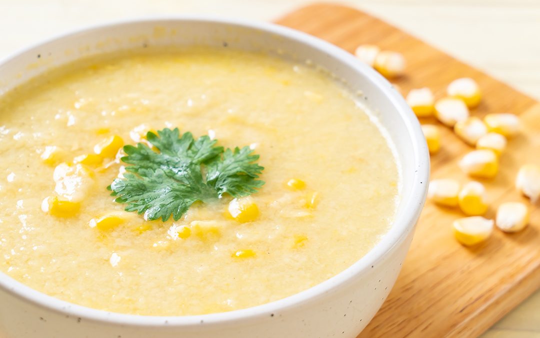 Sopa de choclo y cebolla